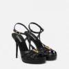 V Ledersandalen 120 mm