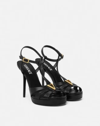 V Ledersandalen 120 mm