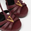 V Ledersandalen 120 mm