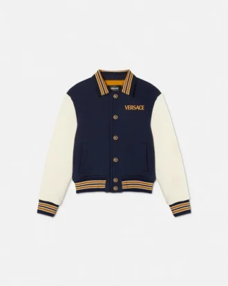 Varsity-Blousonjacke für Kinder mit Sicherheitsnadel-Logo