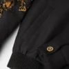 Versace Leopard Mélange-Wollblousonjacke