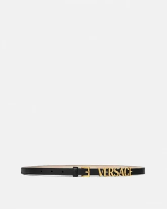 Versace Logo Ledergürtel 1,5 cm
