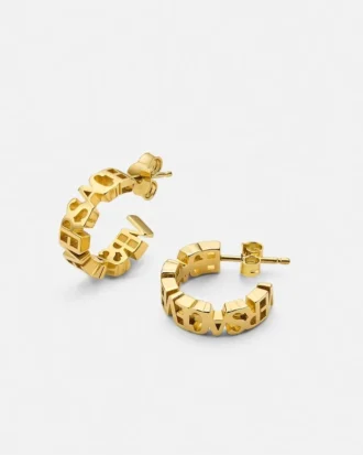 Versace Logo-Ohrringe