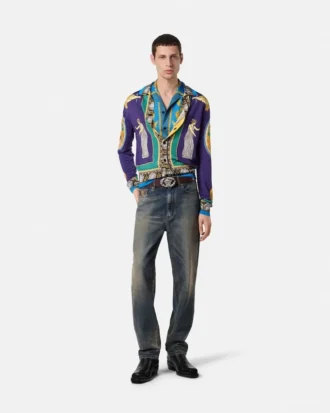 Versace Safari Seidenhemd