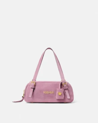 Versace Tag Bowlingtasche aus Wildleder