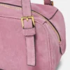 Versace Tag Bowlingtasche aus Wildleder