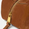 Versace Tag Bowlingtasche aus Wildleder