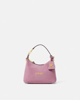 Versace Tag Hobo-Tasche aus Wildleder