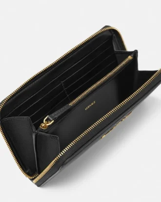 Versace Tag Nappa Geldbörse