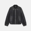 Verzierte Denim-Blousonjacke
