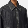 Verzierte Denim-Blousonjacke