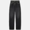 Verzierte Regular-Fit-Jeans mit hoher Taille