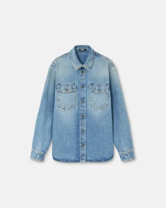 Verziertes Denim-Overshirt