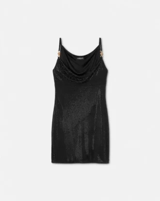 Verziertes Minikleid aus Viskose