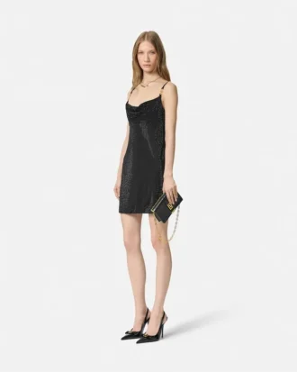 Verziertes Minikleid aus Viskose