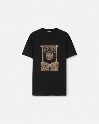 Verziertes T-Shirt aus Baumwolljersey