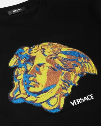 Verziertes T-Shirt aus Baumwolljersey