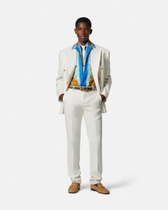 Zweireihiger Blazer aus Wolle
